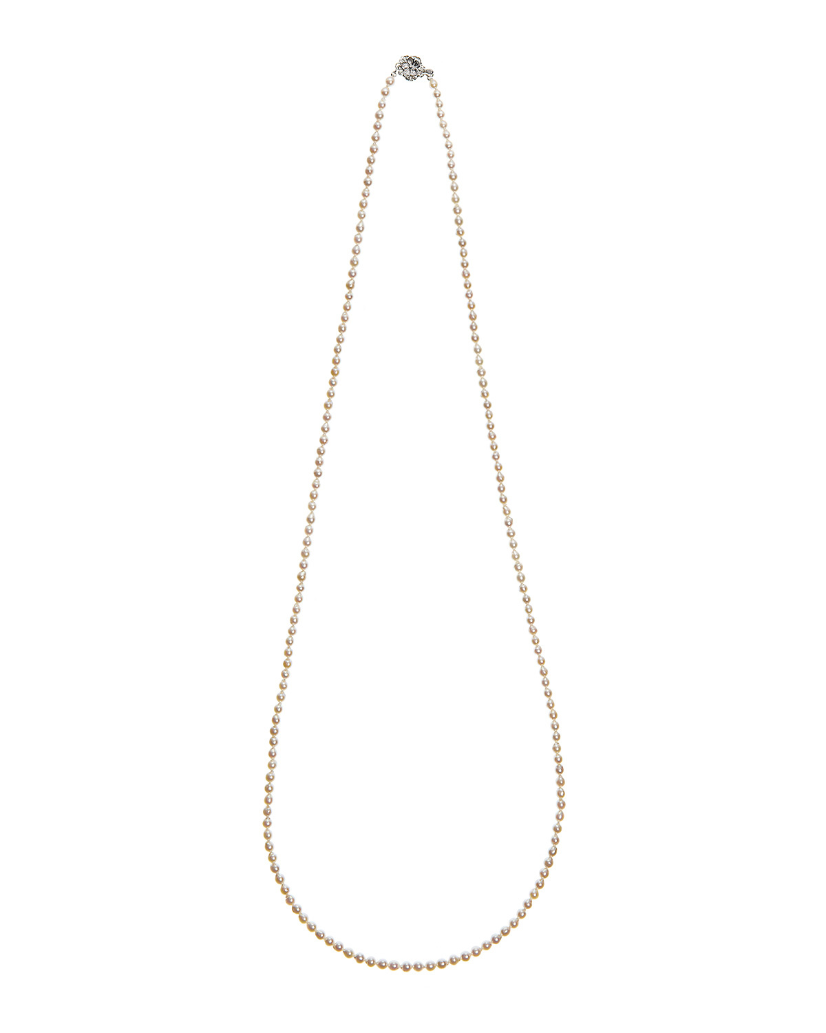 Sv925 アコヤパール 4-4.5mmロングネックレス82cm - Pearl for every 