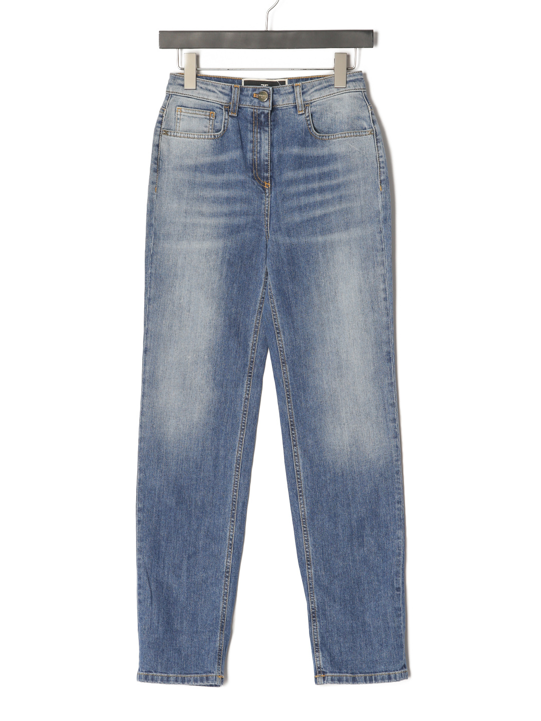 ヴィンテージブルー ストレッチ デニムパンツ - ELISABETTA FRANCHI 