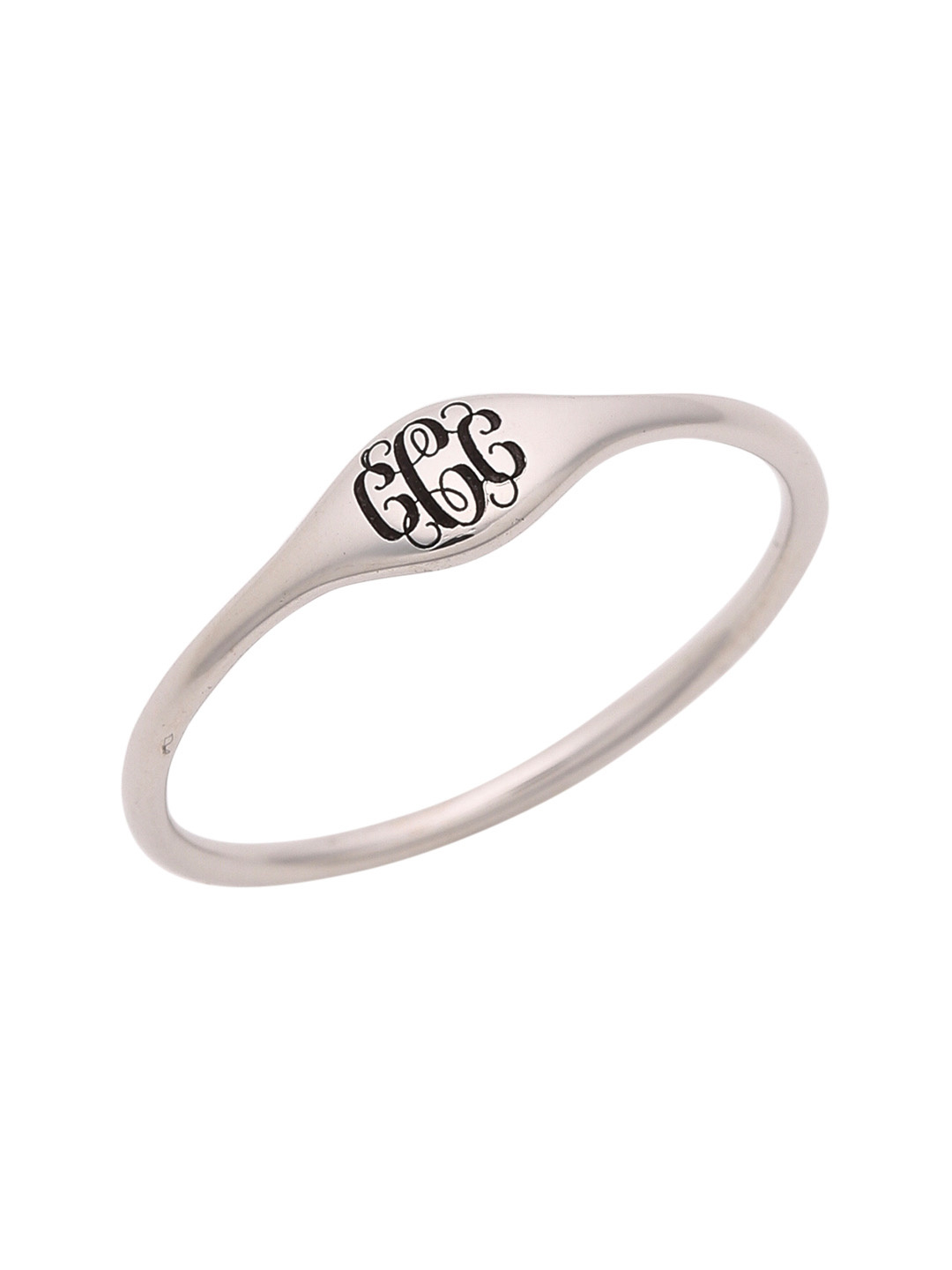 Pt950 MONOGRAM Mys イニシャルリング [C] - Jewelry Market | GLADD 