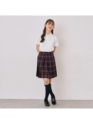 赤 50cm丈24本チェックプリーツチェックスカートを見る