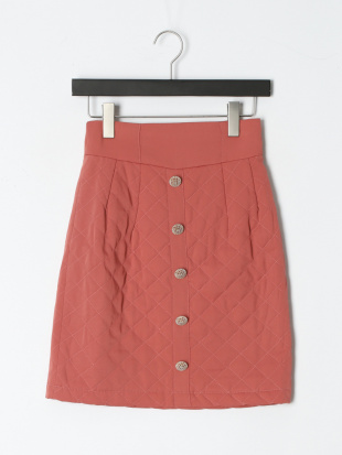 ピンク キルティングタイトスカート