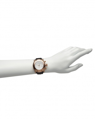 ホワイト/ブラック ホワイト×ブラック　MIAMI パテントマテラッセレザーベルト腕時計を見る
