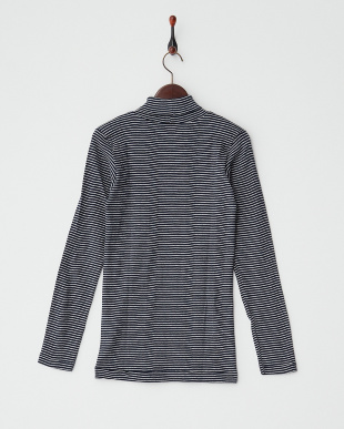 NVY/NAT・ボーダー 　PANEL RIBBED TURTLE NECK L/SLを見る