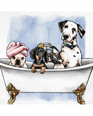 Pets In The Tub　83.8×83.8cmを見る