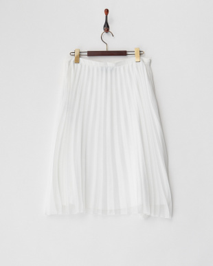ホワイト　シアープリーツスカートを見る
