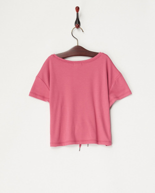 ピンク 　コルセットベルト風Tシャツ（130以下）を見る