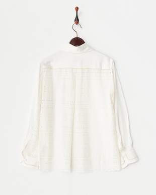 OFF WHITE SATIN BACK-LACE SHIRTを見る