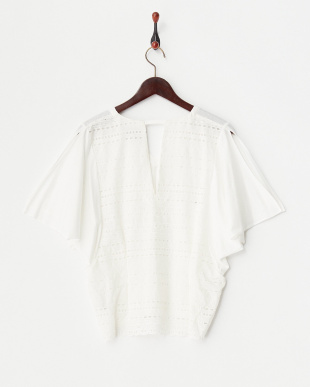 OFF WHITE EMBROIDERED LACE FRILLY Tを見る