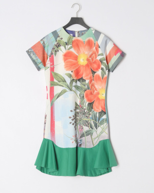 MEXICAN SUNFLOWER 　PRINTED FLARED DRESSを見る