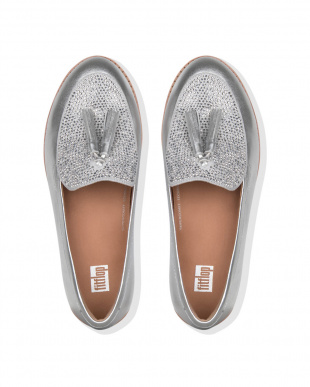 Silver PAIGE CRYSTALLEDLOAFERSを見る