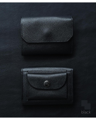 ブラック／ブラック 「なくさない財布」 小さくて使いやすく、とても安全な ミニ財布 。を見る
