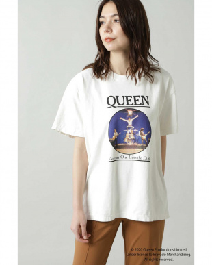ホワイト　QUEENプリントTシャツ Ｒ／Ｂ（オリジナル）を見る