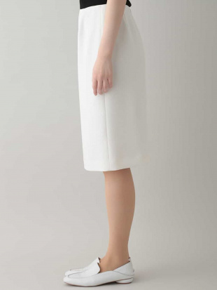 ホワイト 【日本製】ダブルアムンゼンタイトスカート HIROKO KOSHINOを見る