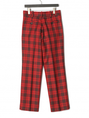クレーピーカンブラウンチェック チェックパンツ TAILORED PANTS IN CHECKED WOOLを見る