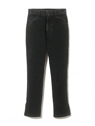 Black Three Pockets Black Jeans Pants Slimを見る