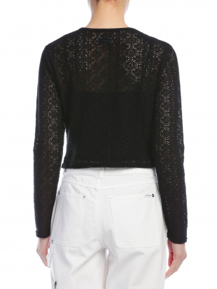 ブラック メッシュ ニットトップ PEII COTTON MESH L/S TOPを見る