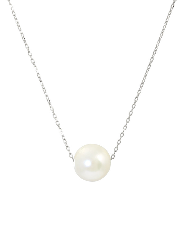 K18WG あこや本真珠 7～7.5mm 一粒スルーネックレス - Best jewelry 