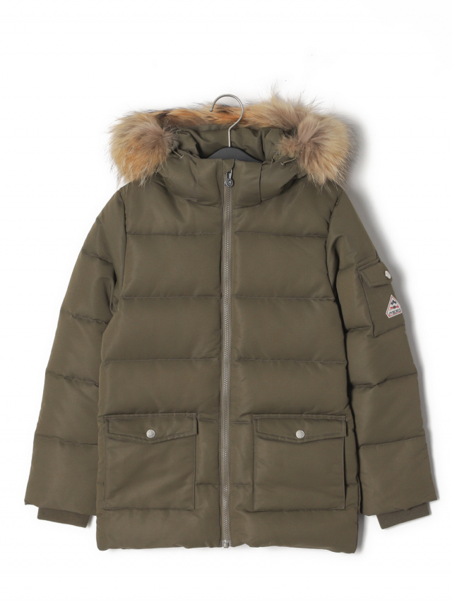 セージ フード付 ダウンジャケット AUTHENTIC JACKET OTTOMAN FUR 